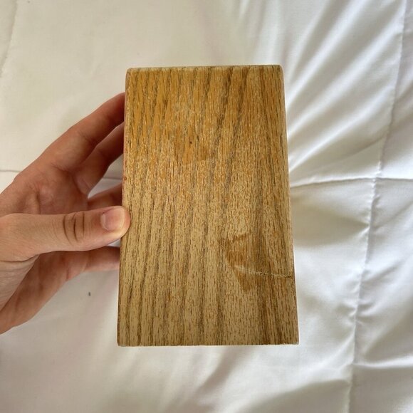 Cutco 6 Slot Table Knife Oak Wood Block Made In USA - Picture 3 of 6